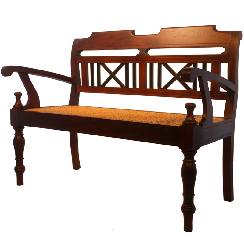 2 Seater Lovi Bench (Rattaned)-STCB287