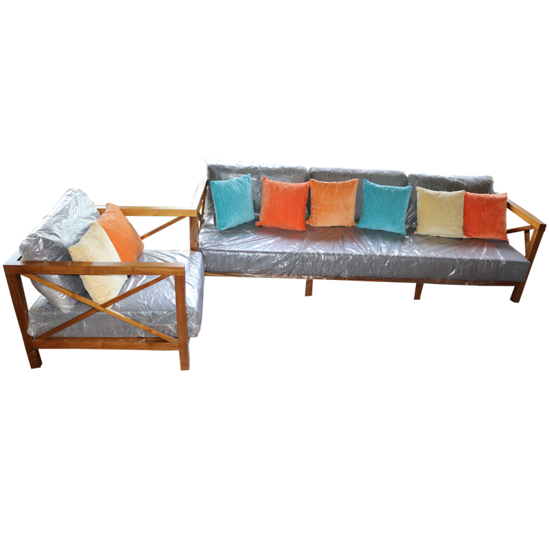 SOFA SET 3+1-STCB526/527(WITHOUT CUSHION)